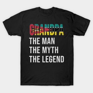 Grand Father Mozambican Grandpa The Man The Myth The Legend - Gift for Mozambican Dad With Roots From  Mozambique T-Shirt